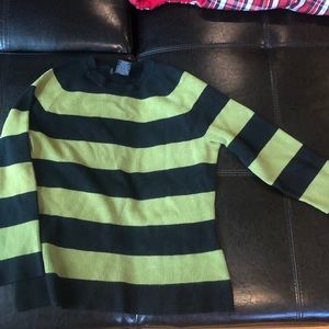 cute block striped knit sweater